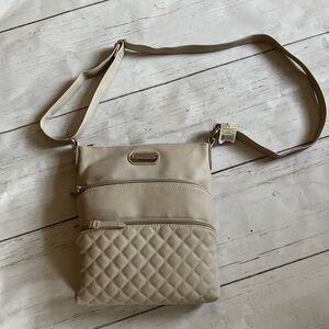 New Van Heusen Quilted Beige Crossbody Bag